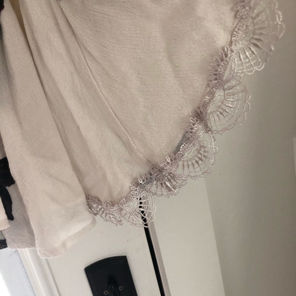 Free people bell sleeve boho mini - lace trim - Picture 5 of 6